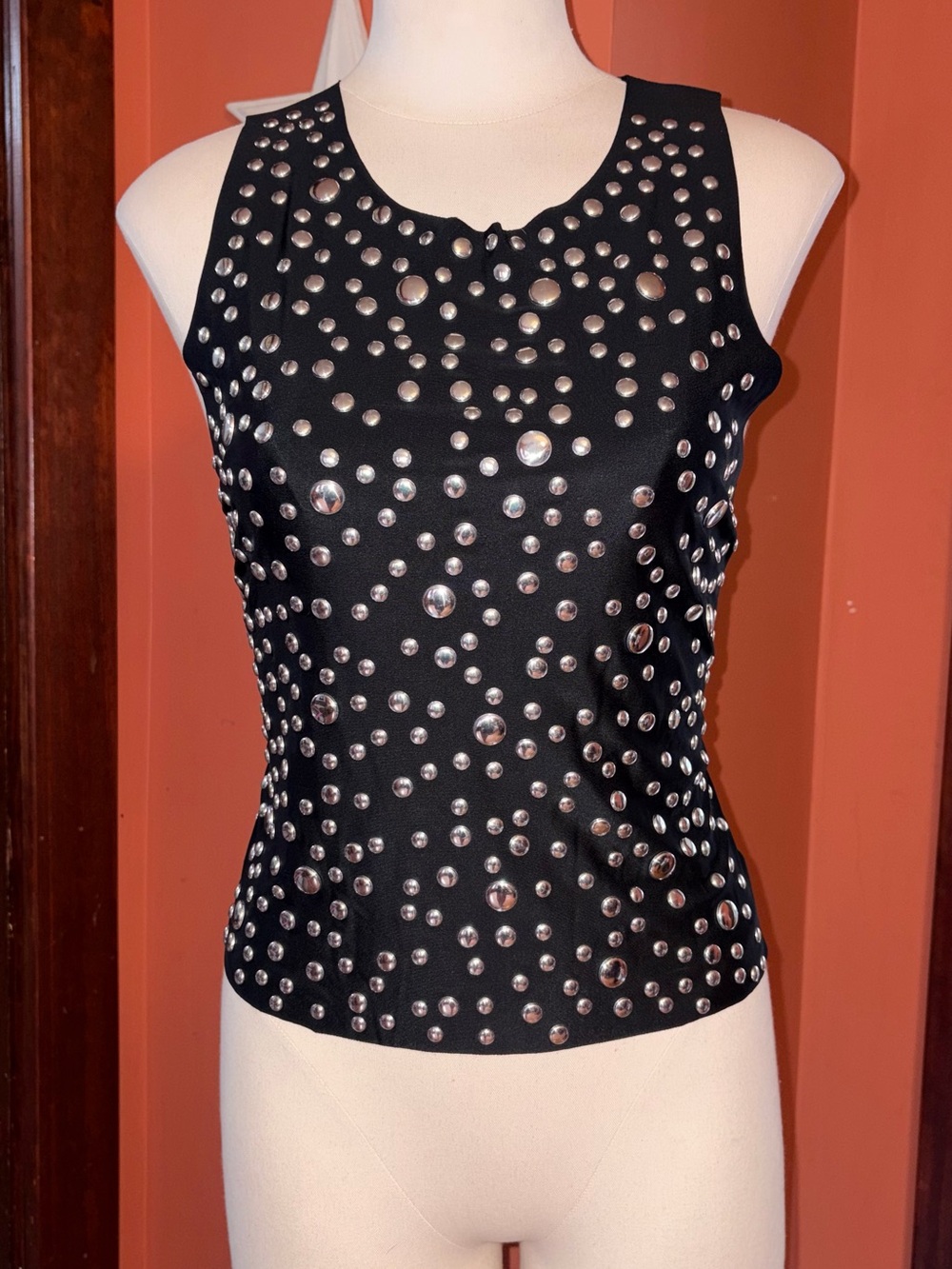 Jaded London silver stud tank top
